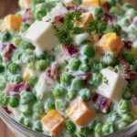 Creamy Pea and Cheese Salad First Image