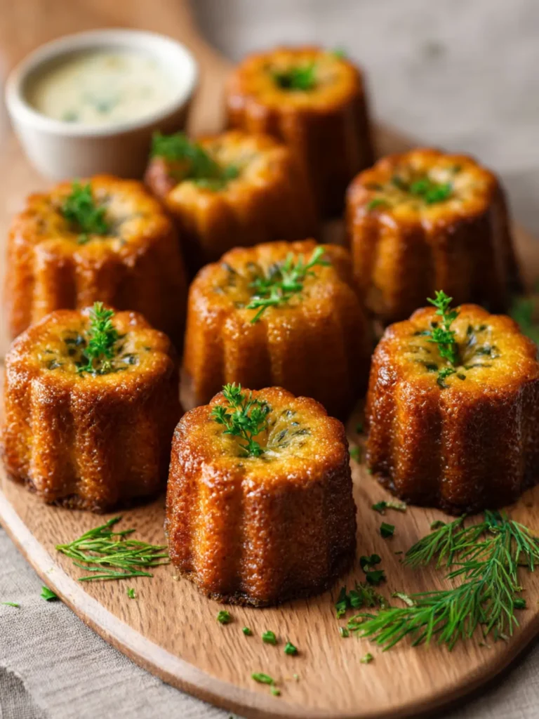 Savory Herb-Stuffed Canelé Bites First Image