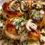Creamy Garlic Mushroom Chicken First Image