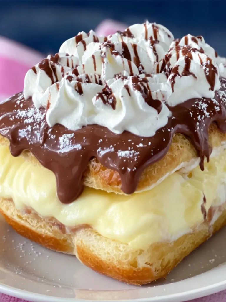 Creamy Chocolate Eclair Dessert First Image