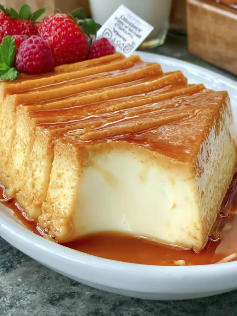 Creamy Caramel Flan Dessert First Image