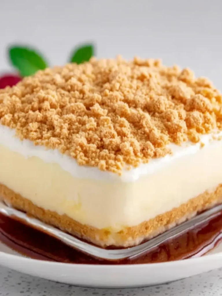 Creamy Cracker-Topped Dessert Recipe First Image
