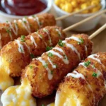Crispy Cheese Corn Dogs Recipe First Image