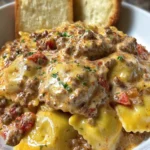 Creamy Sausage Ravioli with Cheese First Image