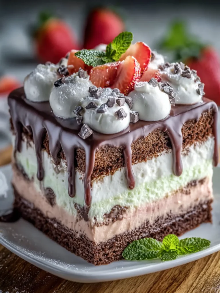 Neapolitan Ice Cream Cake Delight First Image