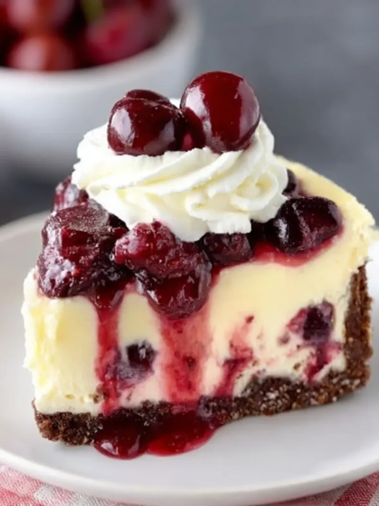 Rich Cherry Cheesecake Delight First Image