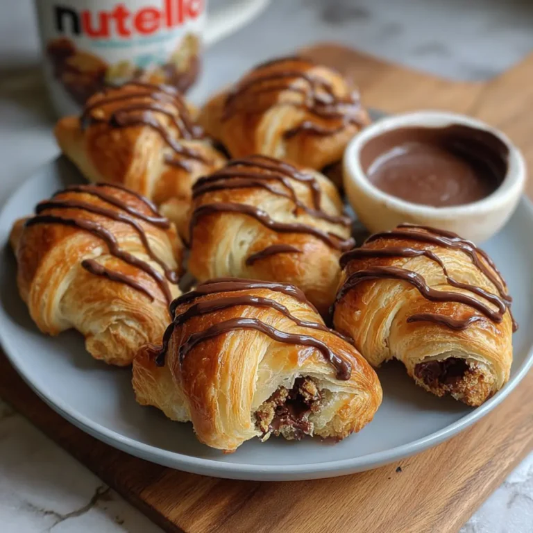 Decadent Chocolate-Filled Croissant Treats First Image