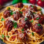 Classic Spaghetti and Meatballs Dish First Image
