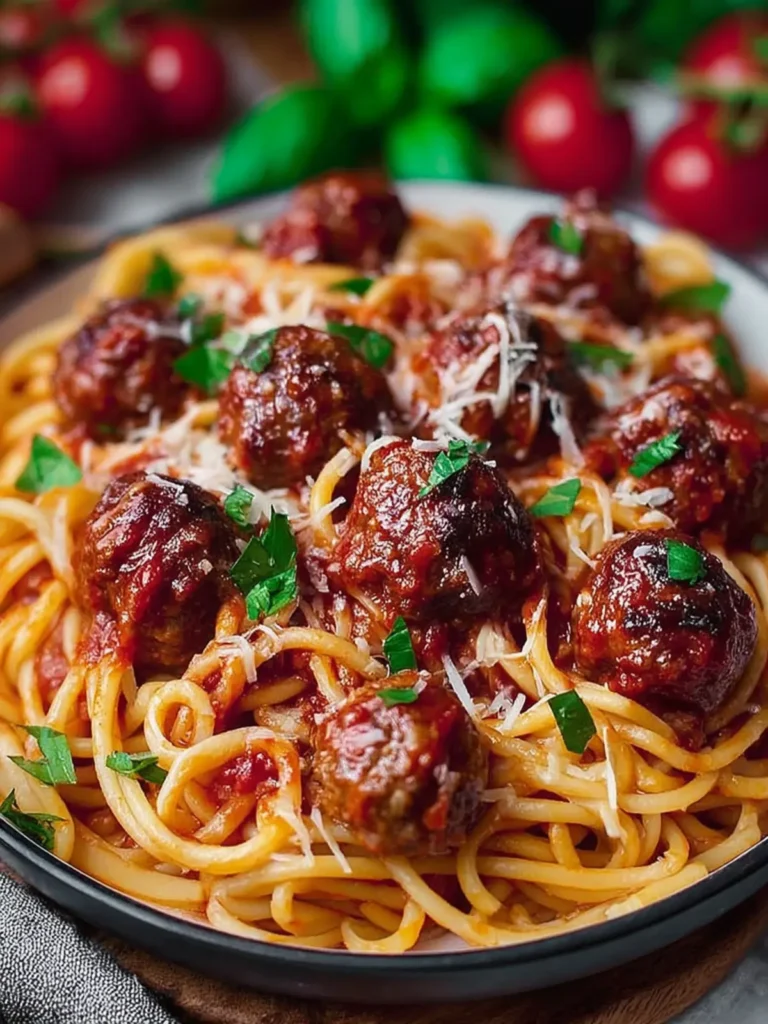 Classic Spaghetti and Meatballs Dish First Image