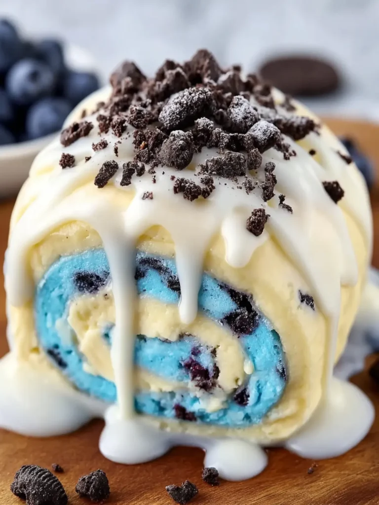 Blue Velvet Cookie Dough Roll First Image