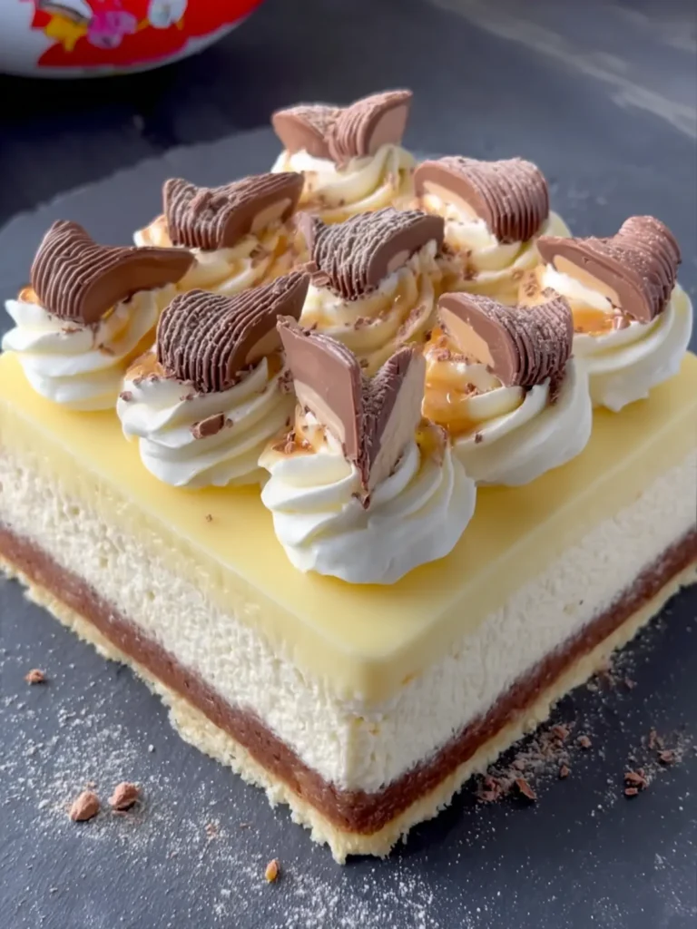 Creamy Kinder Bueno Cheesecake Squares First Image