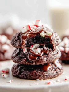 Chocolate Peppermint Cookies First Image