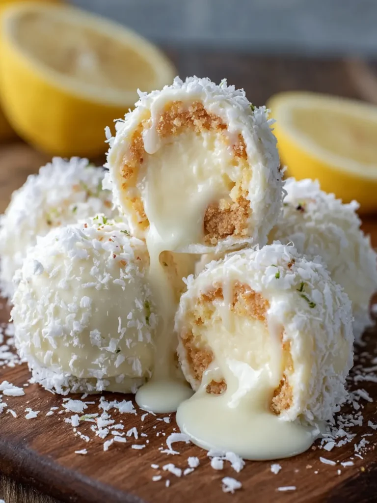 Creamy Lemon Cheesecake Truffles First Image