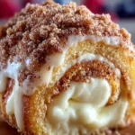 Cinnamon Cream Cheese Roll Cake First Image