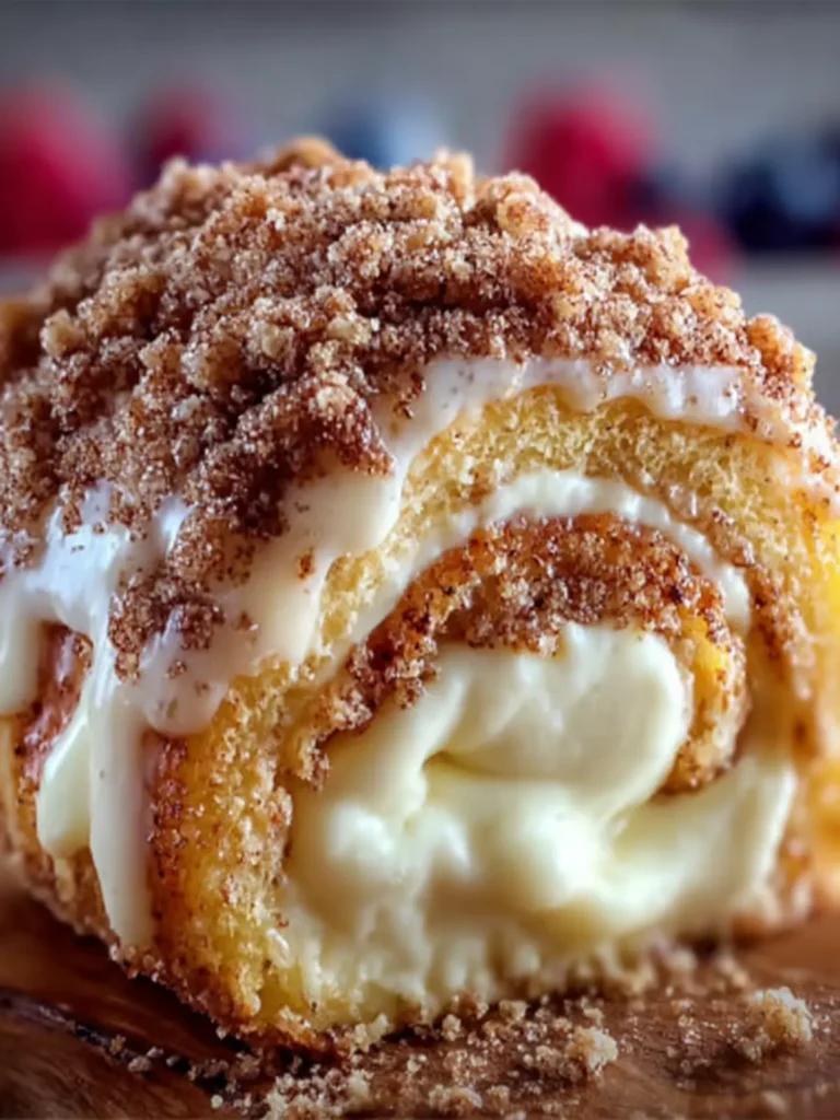 Cinnamon Cream Cheese Roll Cake First Image