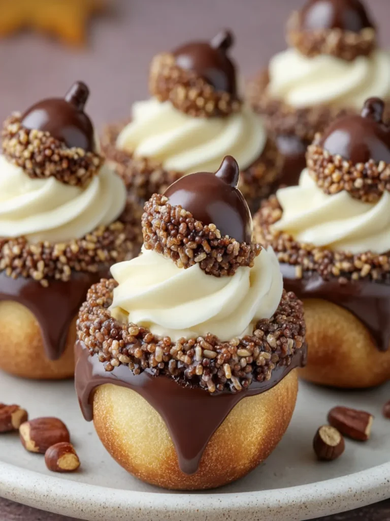 “Chocolate Acorn Cupcake Treats” First Image