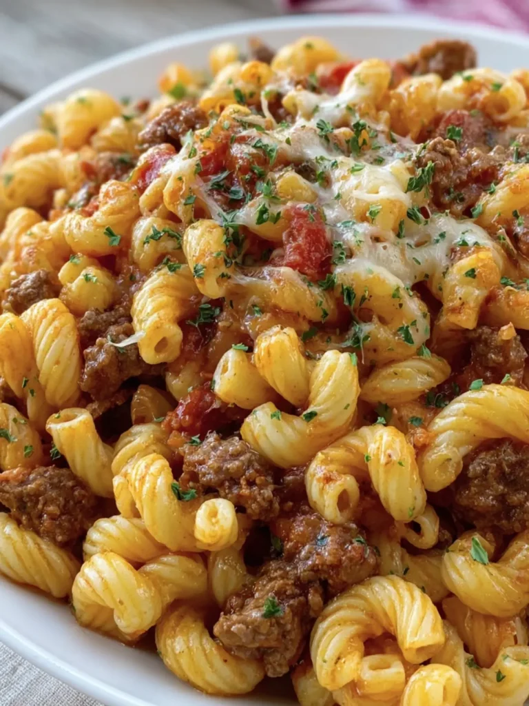 Hearty Beef Macaroni Dish First Image