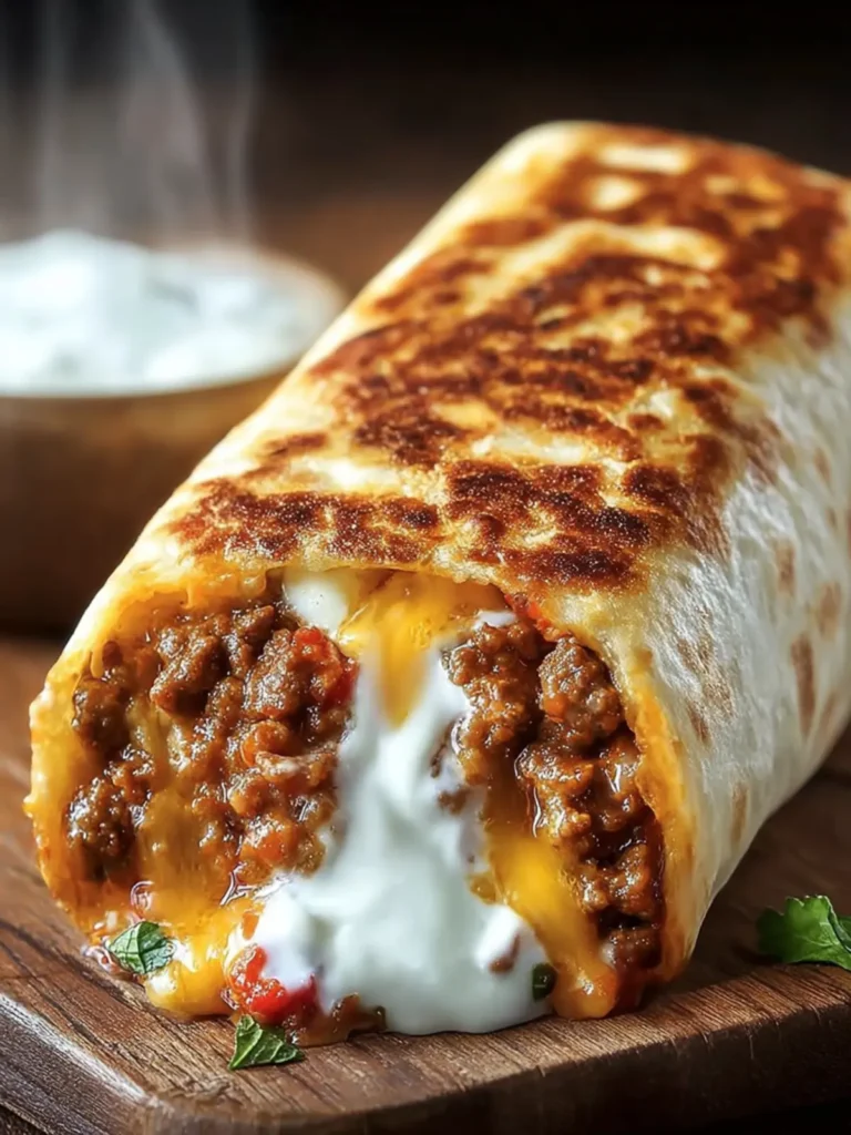 Cheesy Beef Burrito Wrap First Image