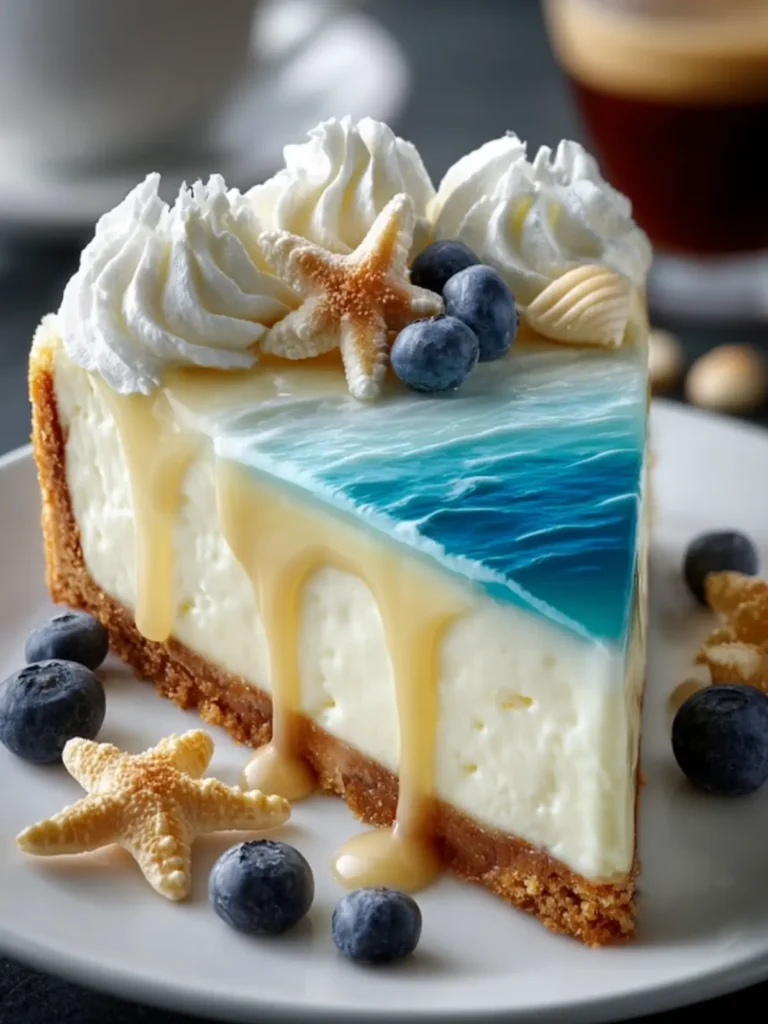 Ocean-Themed Cheesecake Delight Meal First Image