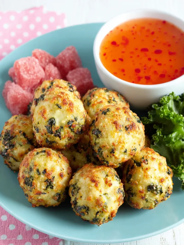 Cheesy Baked Kale Bites First Image