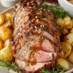 Glazed Lamb (Roast Leg of Lamb with Honey Mustard Glaze) First Image