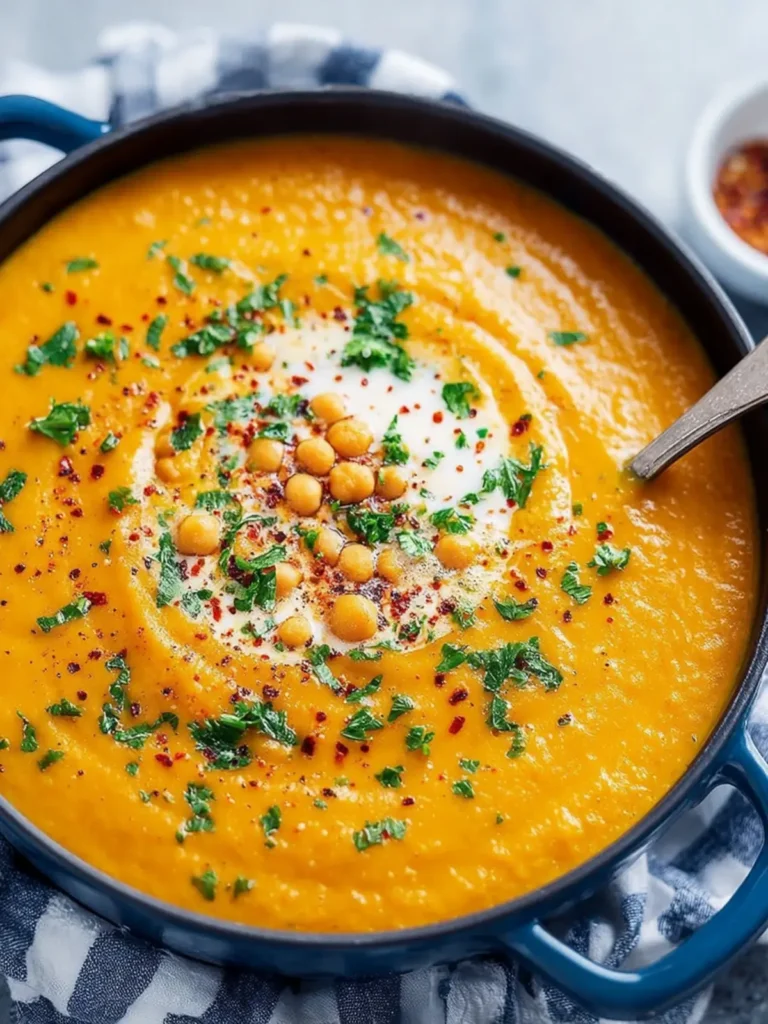 Creamy Sweet Potato Chickpea Soup (Easy One-Pot Recipe) First Image