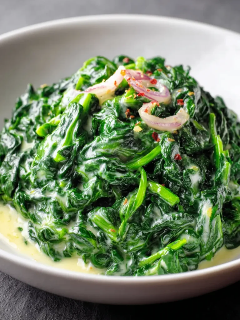 Easy Creamed Spinach First Image
