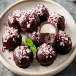 Chocolate Peppermint Protein Balls First Image