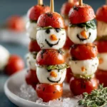 Festive Caprese Snowmen Skewers: The Ultimate Christmas Appetizer That Melts Hearts First Image