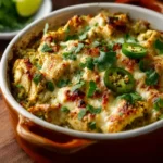 Cozy Salsa Verde Chicken Casserole First Image