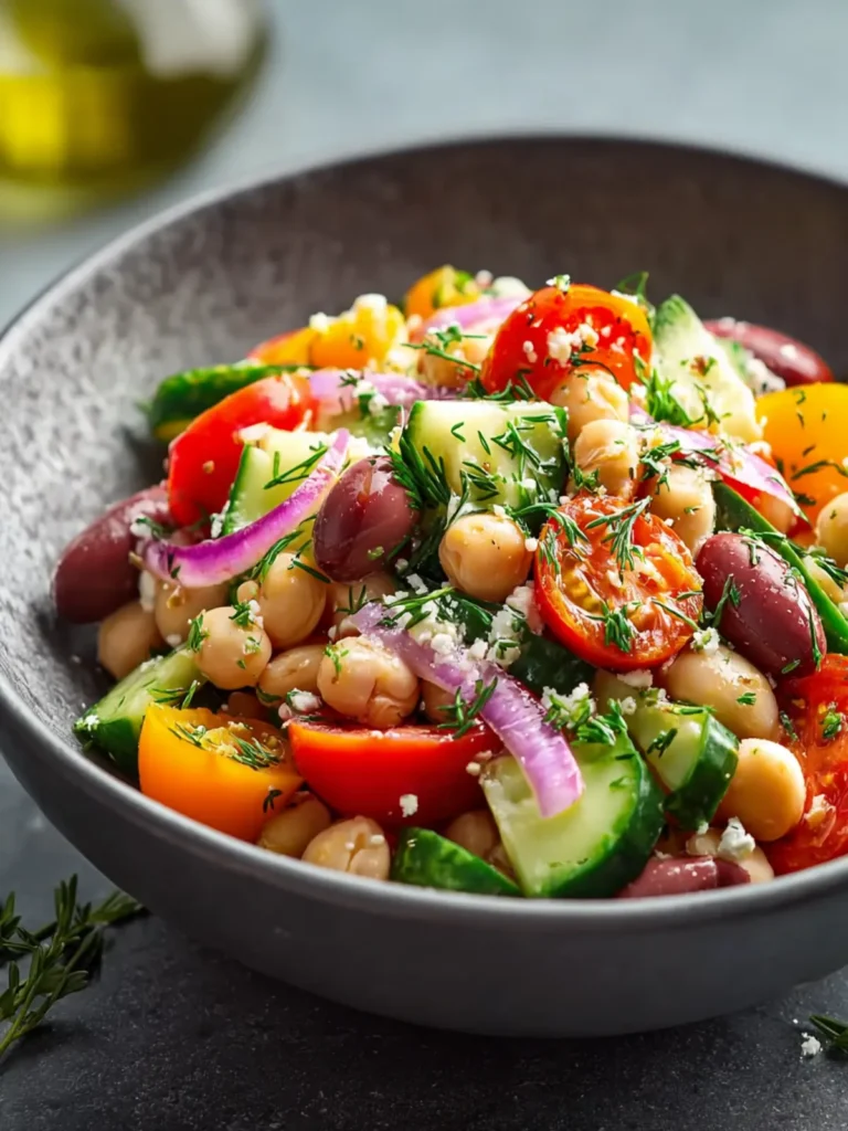 Mediterranean Bean Salad Recipe First Image