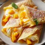 Mango Cream Crepe Pillows: Soft, Fruity Dessert Clouds Bursting with Tropical Flavor First Image