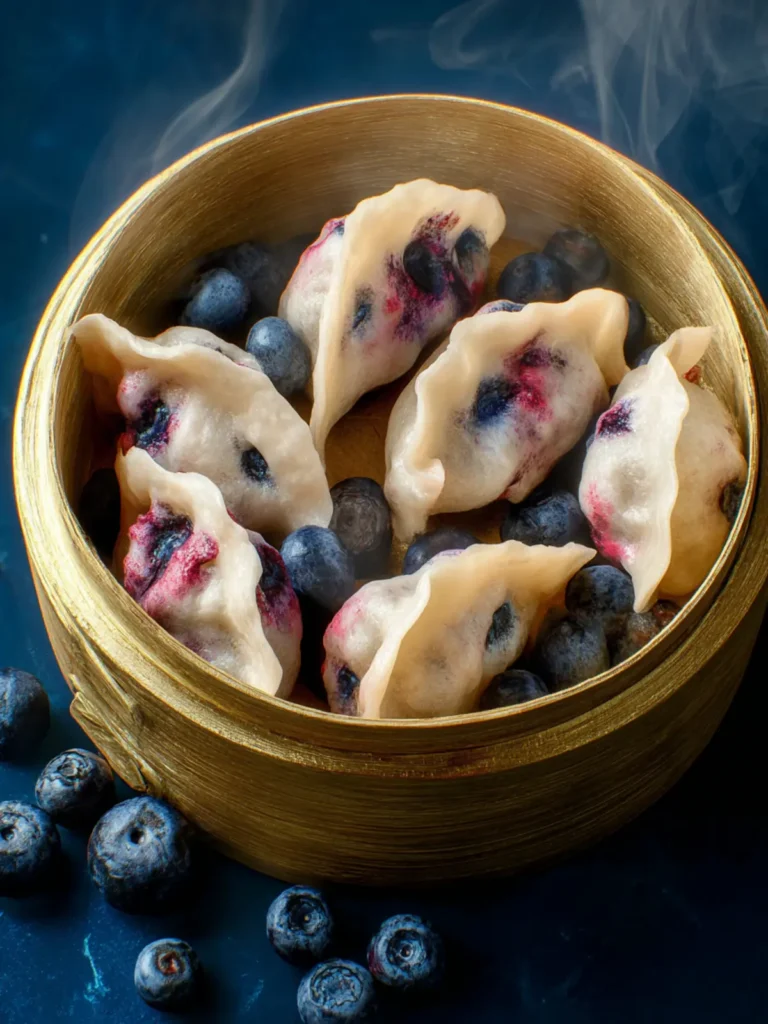 Blueberry Steamed Dumplings First Image