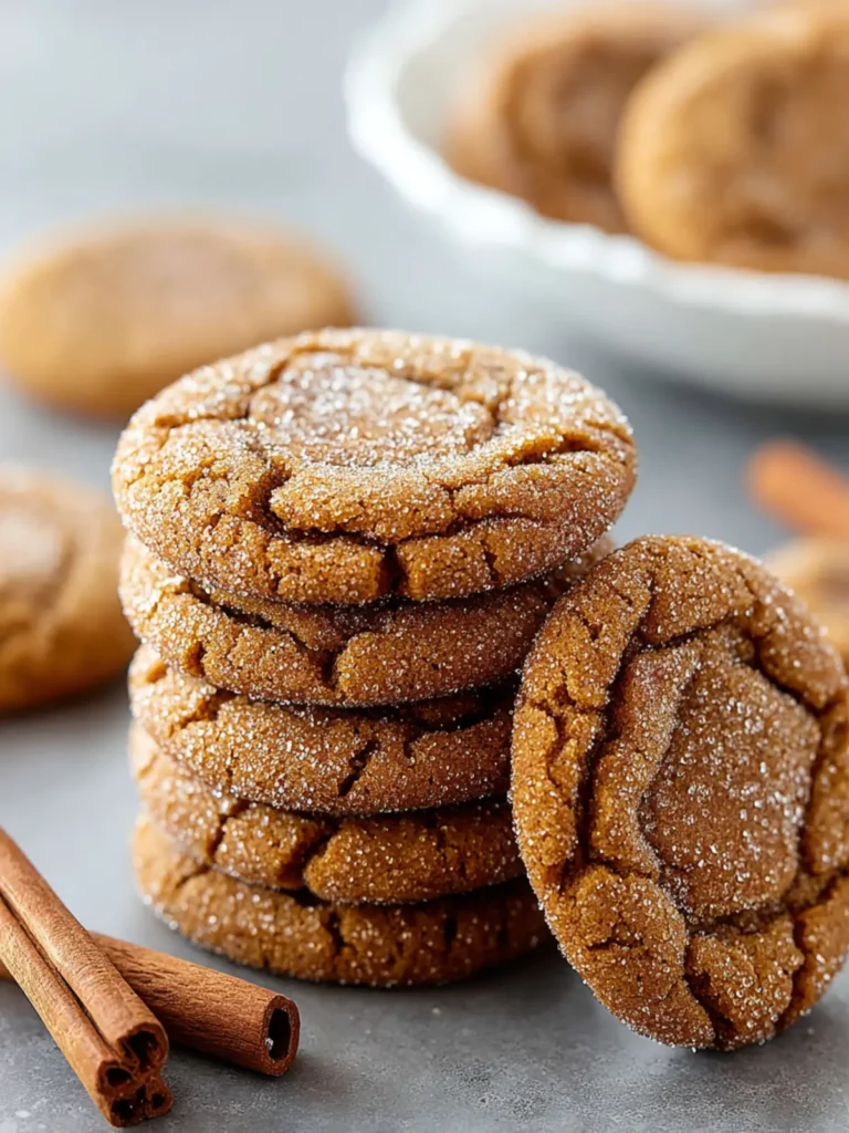 Irresistible Gingersnap Cookies: A Spicy Delight Recipe First Image