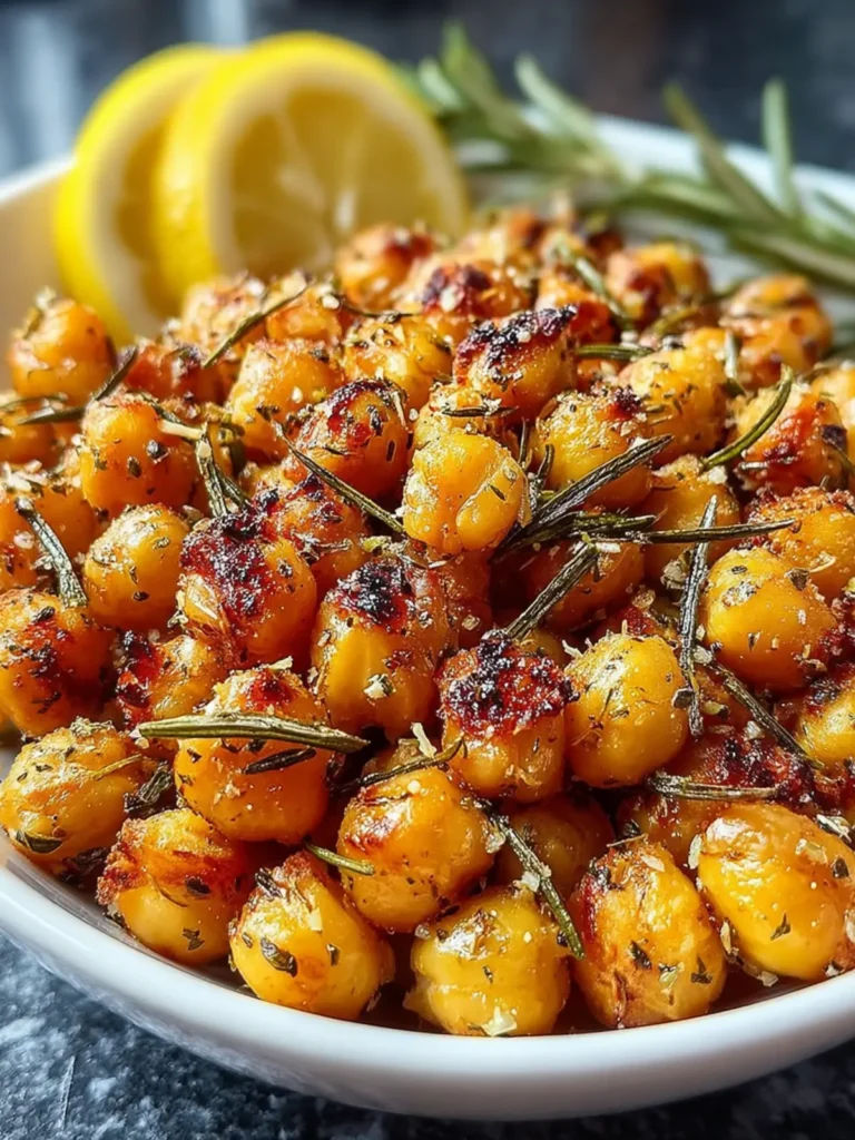 Lemon Herb Crunchy Chickpeas First Image