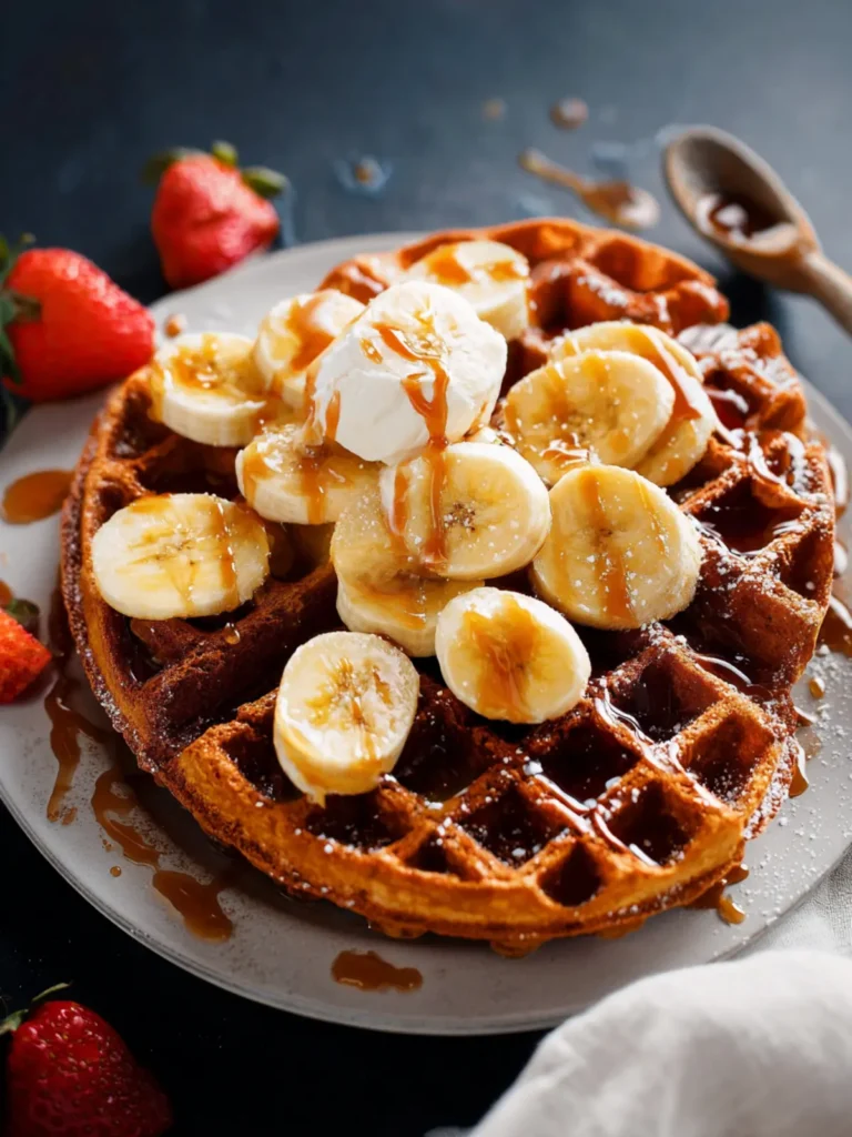 Banana Waffle Recipe First Image