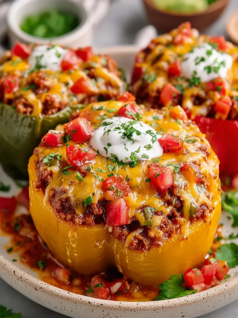 Taco Stuffed Peppers: A Flavorful Fiesta in Minutes First Image