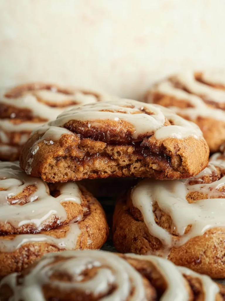 Easy Bakery-Style Cinnamon roll cookies First Image