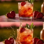 Hot Honey Strawberry Bourbon Smash: An Easy Cocktail Recipe First Image