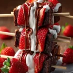 Strawberry Brownie Kabobs First Image