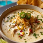 Creamy White Chicken Enchilada Soup First Image