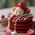 Red Velvet Pancakes For A Sweet Valentine’s Breakfast First Image