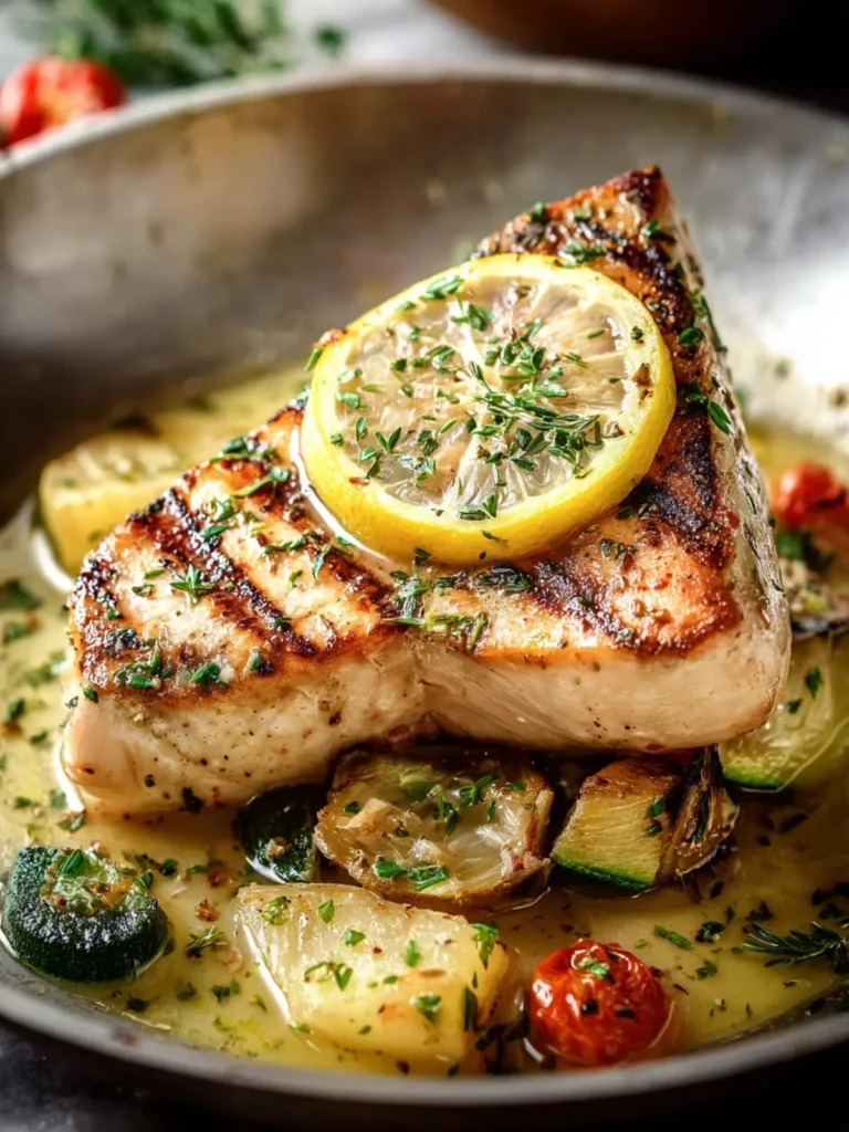 Irresistible Lemon Garlic Swordfish Recipe for Summer Nights First Image
