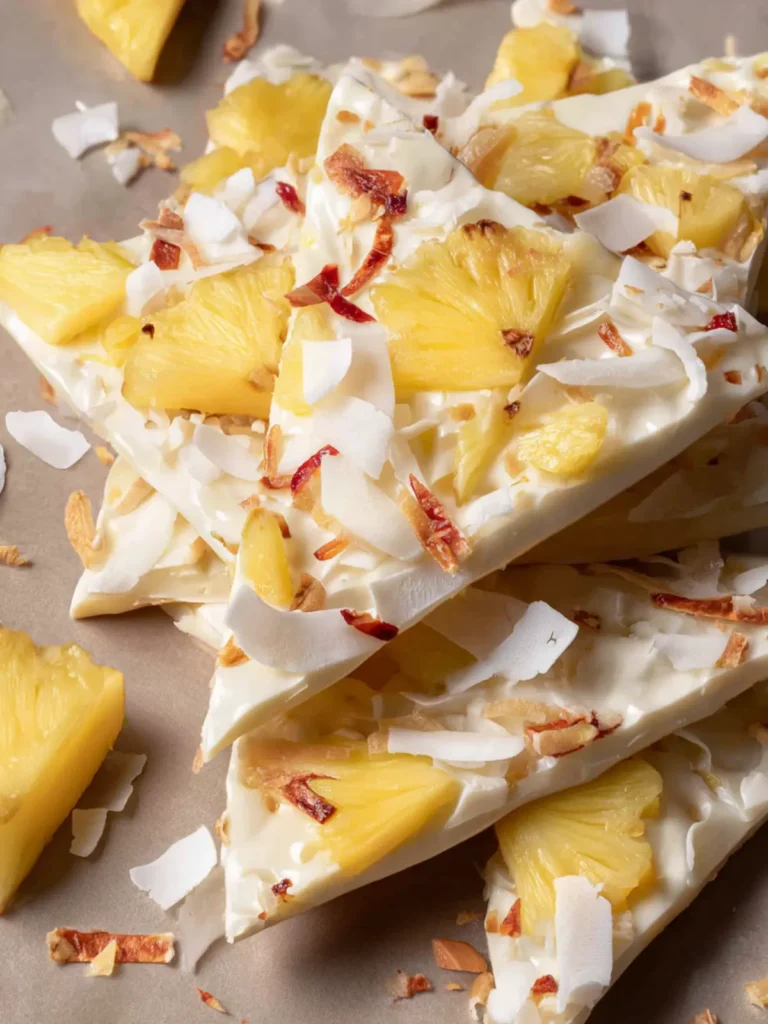 Pineapple Coconut Yogurt Bark First Image