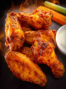 Air Fryer Honey Buffalo Wings First Image