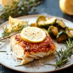 Baked Halibut With Lemon and Rosemary First Image
