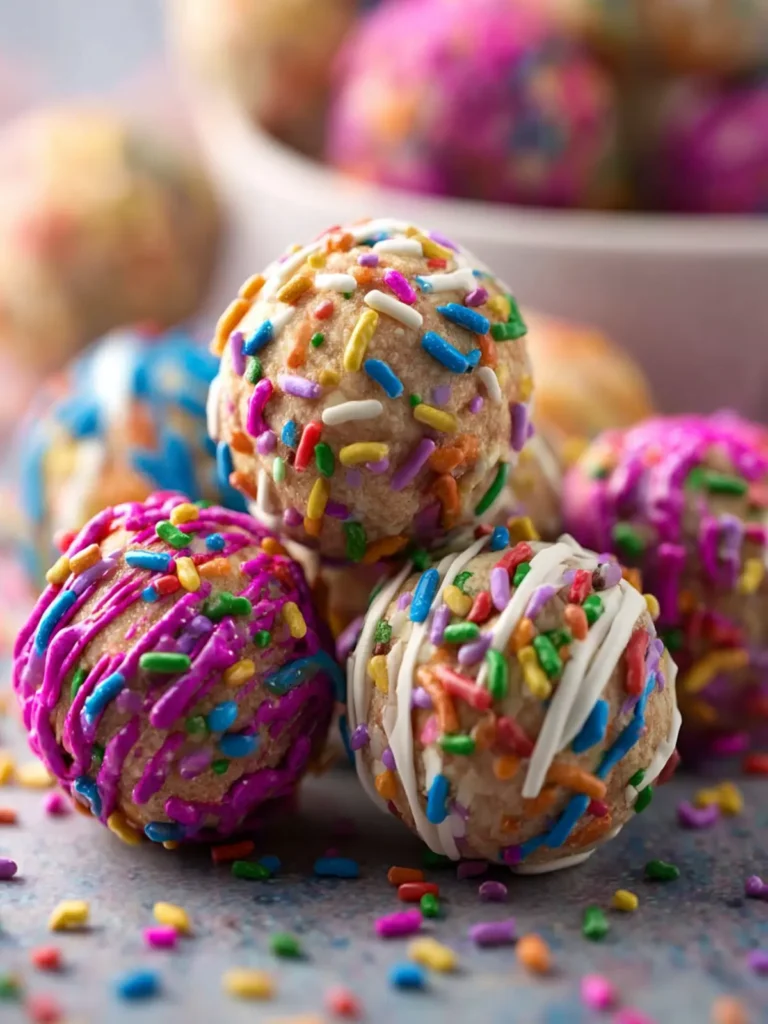 Birthday Cake Protein Balls First Image