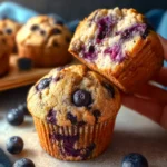 Cottage Cheese Blueberry Muffins First Image