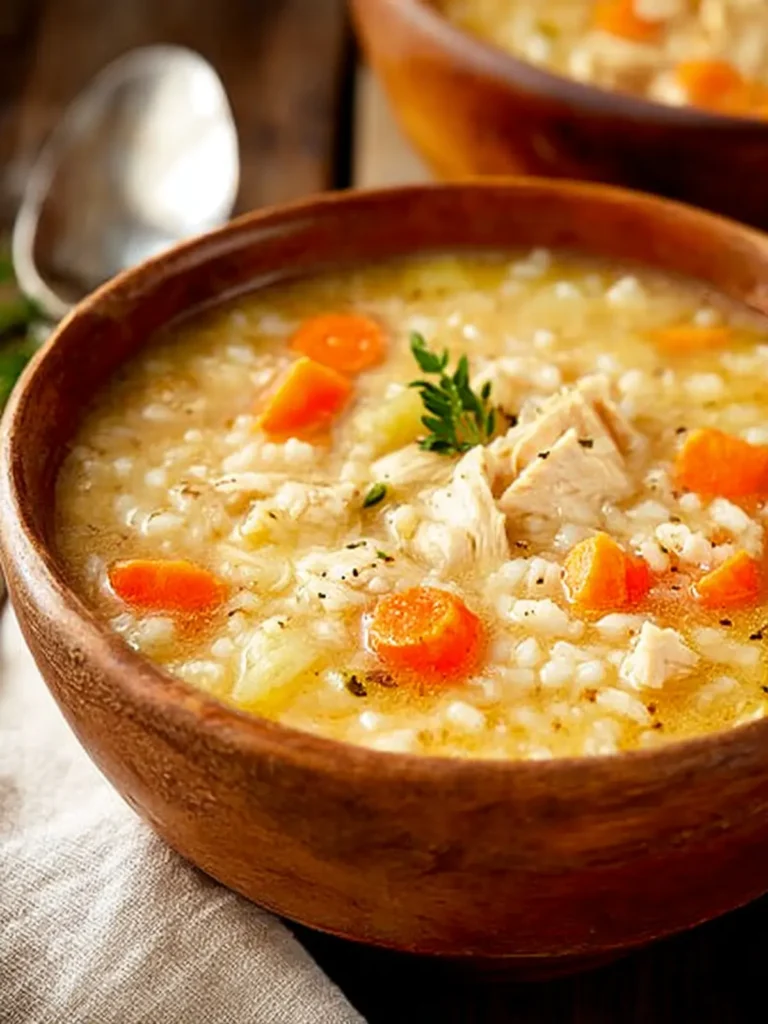 Easy Chicken and Rice Soup First Image