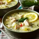 Greek Lemon Chicken Rice Soup First Image